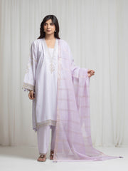 Pret 3Pc Embroidered Jacquard Suit - EWTKED6-86137-3P