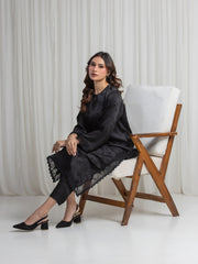 Pret Embroidered Satin Shirt Trouser - EWTKED6-86154ST