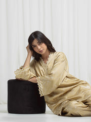 Pret 2Pc Embroidered Satin Co-Ord Set - EWTKED6-86155ST