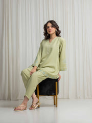Pret Embroidered Georgette Shirt Trouser - EWTKED6-86160ST