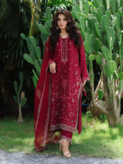 Embroidered Blended Suit - EWTKED6-86210-3P