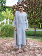 Embroidered Blended Suit - EWTKED6-86213-3P