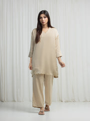 Embroidered Blended Co-Ord Set - EWTKED6-86240ST