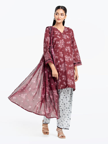 Pret 3Pc Printed Cambric Suit - EWTKP5-81709-3P