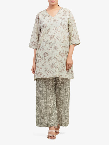 Pret 2Pc Printed Lawn Shirt Trouser - EWTKP5-81882ST