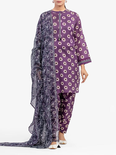 Pret 3Pc Printed Lawn Suit - EWTKP5-81995-3P
