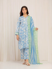 Pret 3Pc Printed Lawn Suit - EWTKP5-82022-3P
