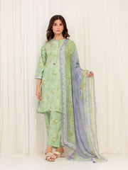 Pret Printed Lawn Suit - EWTKP5-82494-3P