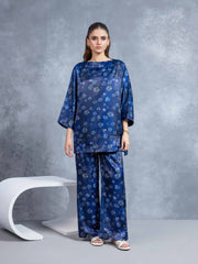 Printed Satin Co-Ord Set - EWTKP6-86146ST