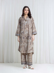 Printed Khaddar Shirt Trouser - EWTKP6-86504ST