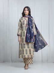 Printed Khaddar Suit - EWTKP6-86534-3P