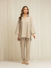 Pret Solid Self Jacquard Co-Ord Set - EWTKS5-84112ST