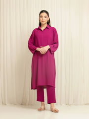 Pret Solid Crepe Chiffon Co-Ord Set - EWTKS6-86107ST