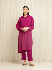 Pret Solid Crepe Chiffon Co-Ord Set - EWTKS6-86107ST