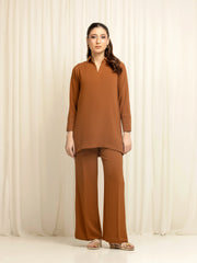 Pret Solid Crepe Polyester Co-Ord Set - EWTKS6-86117ST