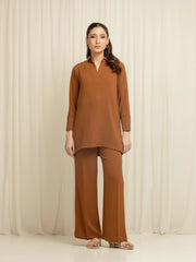 Pret Solid Crepe Polyester Co-Ord Set - EWTKS6-86117ST