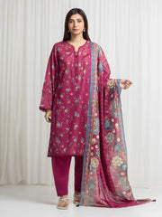 Printed Zari Lawn Suit - EWU6M6-071-3P