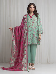 Printed Zari Lawn Suit - EWU6M6-096-3P