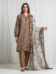 Unstitched Printed Zari Lawn 3 Piece - EWU6M6-098-3P