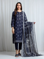 Printed Zari Lawn Suit - EWU6M6-100-3P