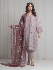 Printed Zari Lawn Suit - EWU6M6-106-3P