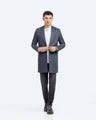 Men's Single Button Long Coat - FMTLB24-002