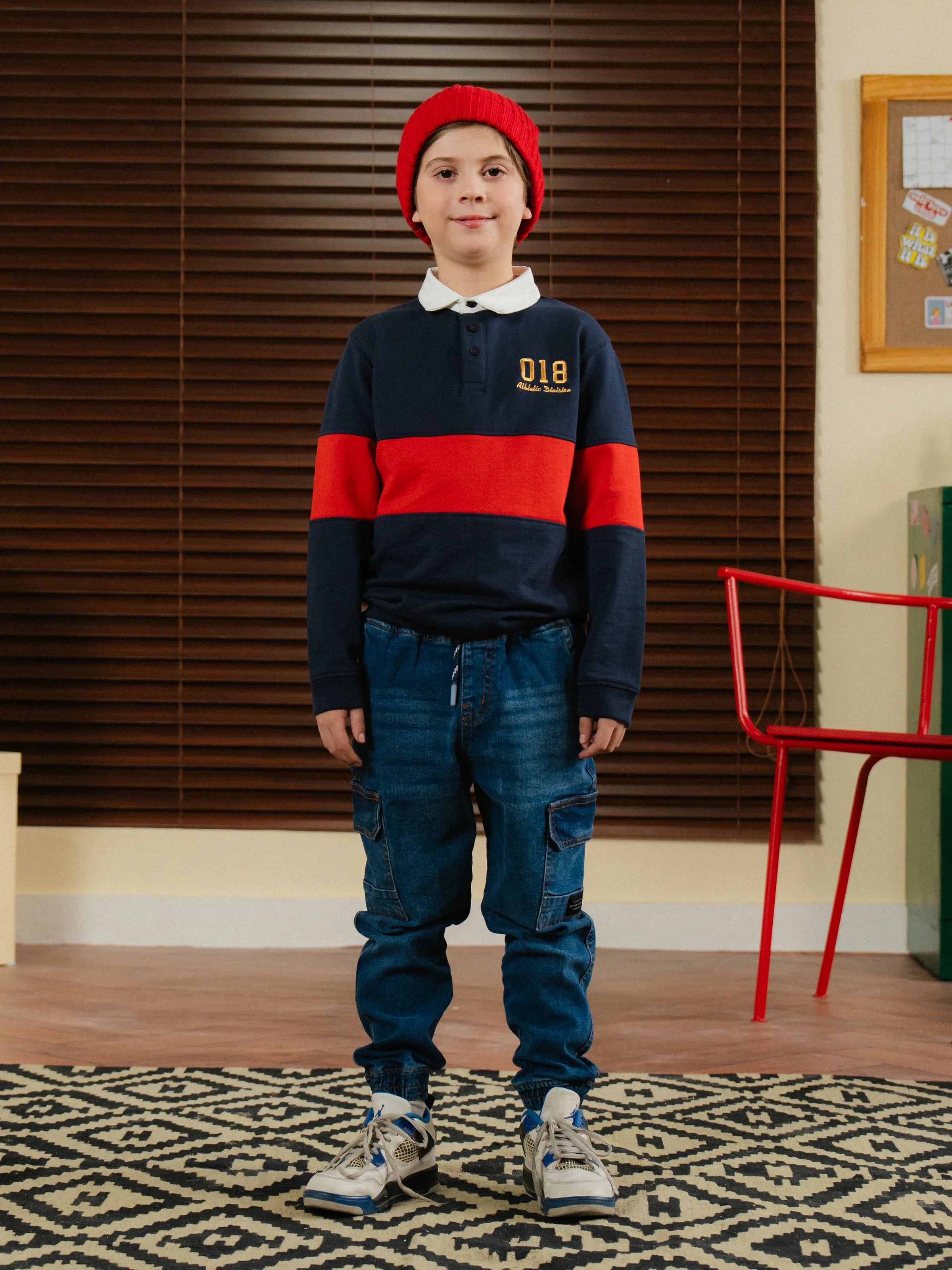 Boy's Navy Sweatshirt - EBTSS24-004