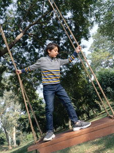 Boy's Grey Sweater - EBTSWT5-004