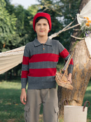 Boy's Grey Sweater - EBTSWT5-009