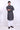 Men's Charcoal Kurta - 9274-S Mens Kurta