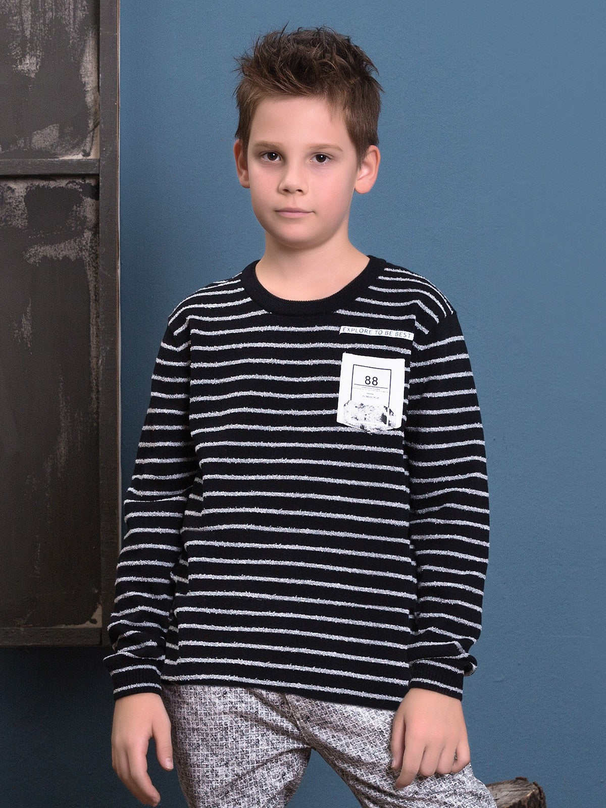 Boy's Black Sweater - EBTSWT17-2411