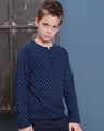 Boy's Navy Blue T-Shirt - EBTTS17-2403