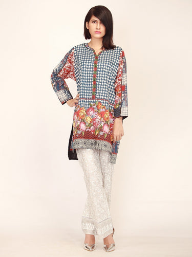 Pret 1Pc Printed Cambric Shirt - ELTKP17-66196