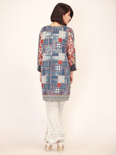 Pret 1Pc Printed Cambric Shirt - ELTKP17-66196