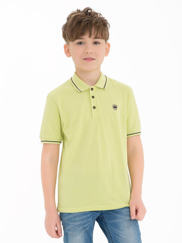 Boy's Lime Polo Shirt - EBTPS18-010