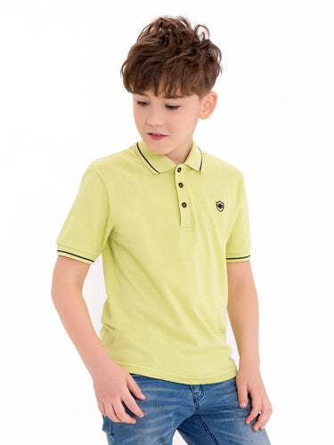 Boy's Lime Polo Shirt - EBTPS18-010