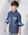 Boy's Blue Shirt - EBTS18-14335