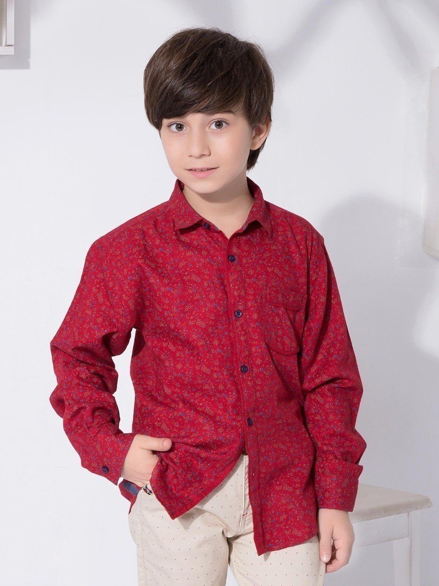 Boy's Red Shirt - EBTS18-27190