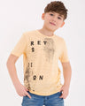 Boy's Beige T-Shirt - EBTTS18-006
