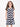 Girl's Blue & White Frock - EGTF18S-0754