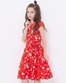 Girl's Red Frock - EGTFW18S-038