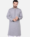 Men's Grey Kurta - EMTK18S-9508