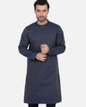 Men's Navy Kurta - EMTK18S-9648