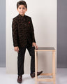 Boy's Dark Brown Coat Pant - EBTCPC19-4414