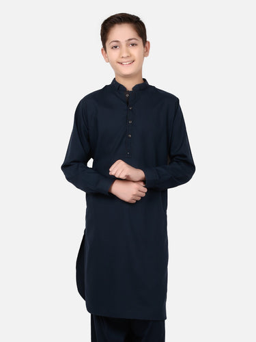 Boy's Dark Teal Kurta Shalwar - EBTKS19-3627