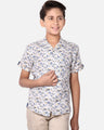 Boy's White Multi Shirt - EBTS19-27232
