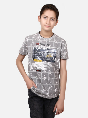 Boy's Grey T-Shirt - EBTTS19-2465