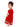 Girl's Red Frock - EGTF19W-067