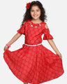 Girl's Red Frock - EGTFW19S-076