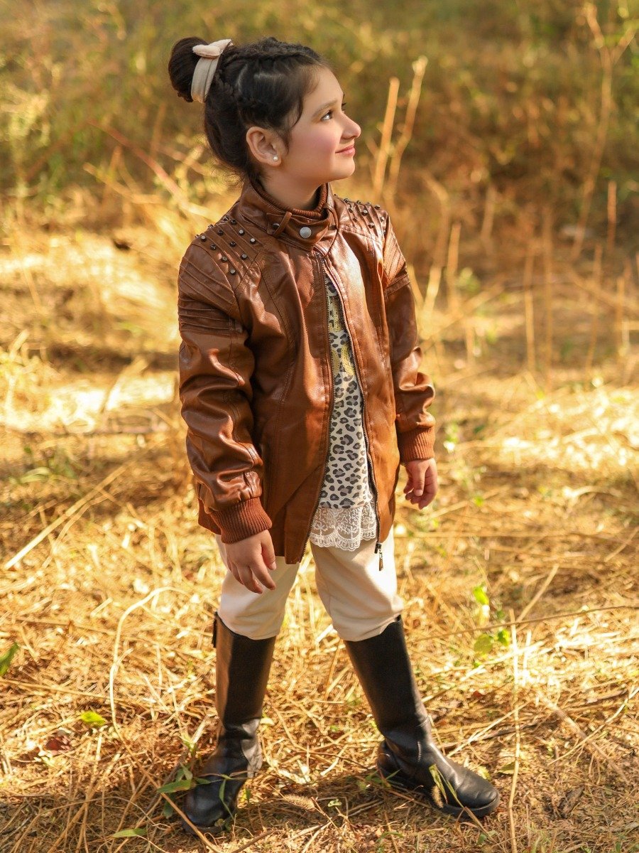 Girl's Brown Jacket - EGTJ19-13026